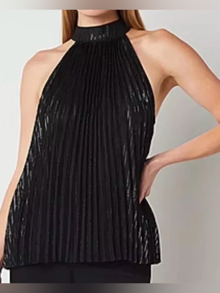 Nwt Ryegrass Gorgeous Pleated Sleeveless Blouse